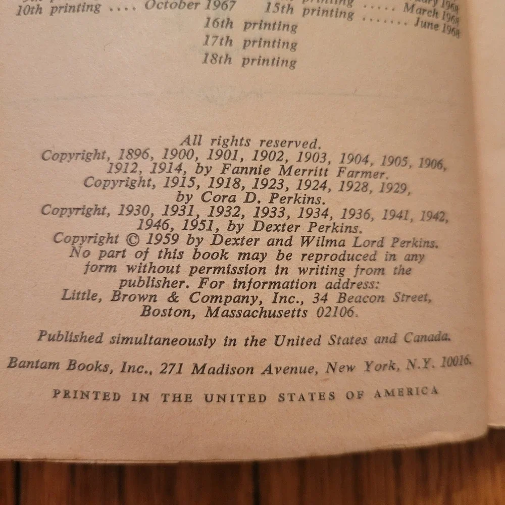 All New Fannie Farmer Boston Cooking School Cookbook V1964 Recipes Homestead‎